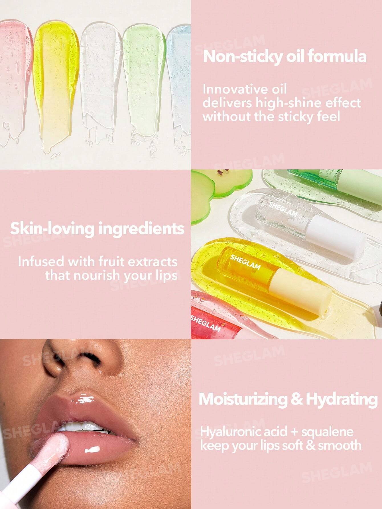 Sheglam Jelly Wow Hydrating Lip Oil Green Apple Envy - Image 6