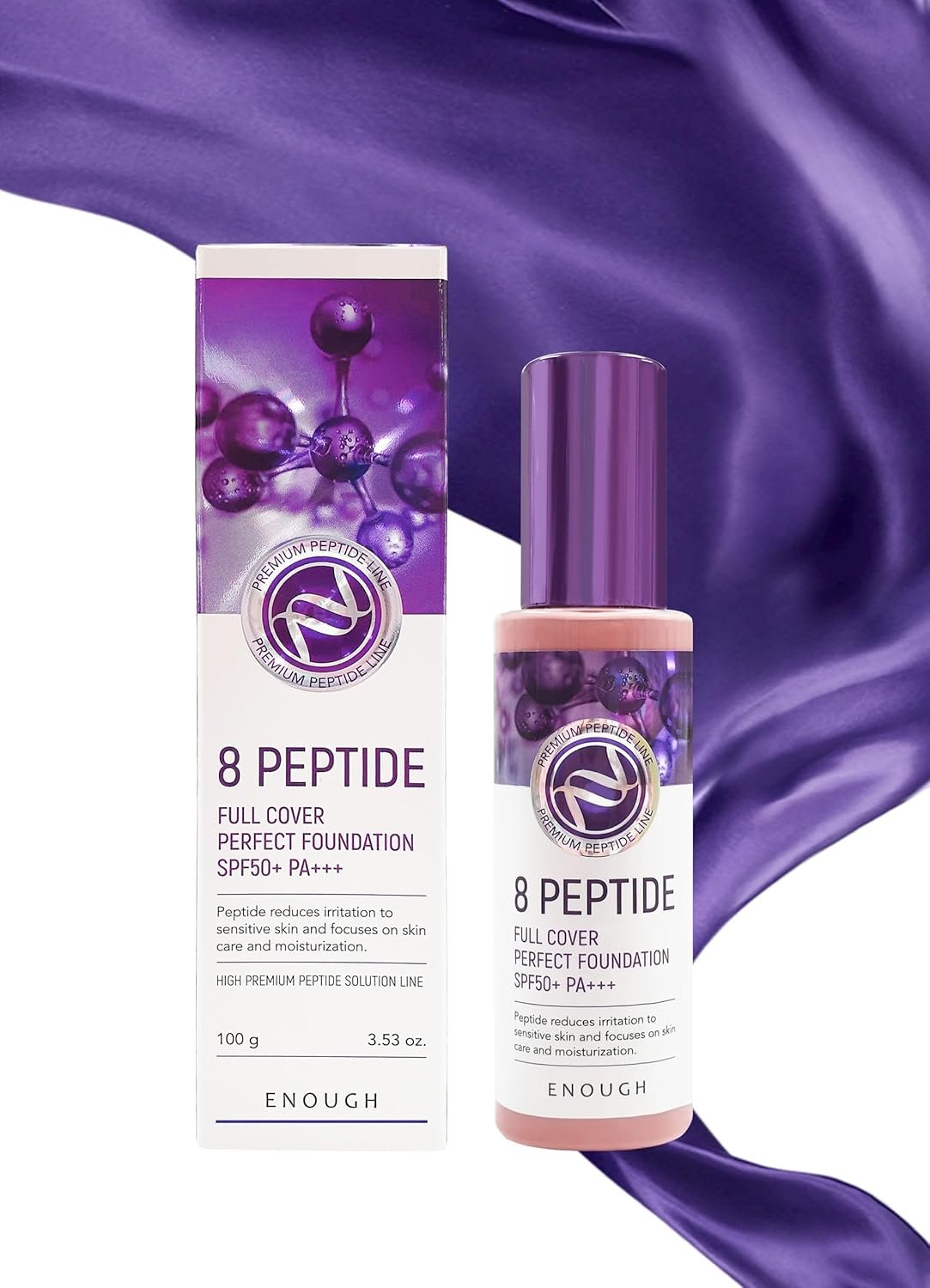 Enough 8 Peptide Foundation 100ml - Image 4