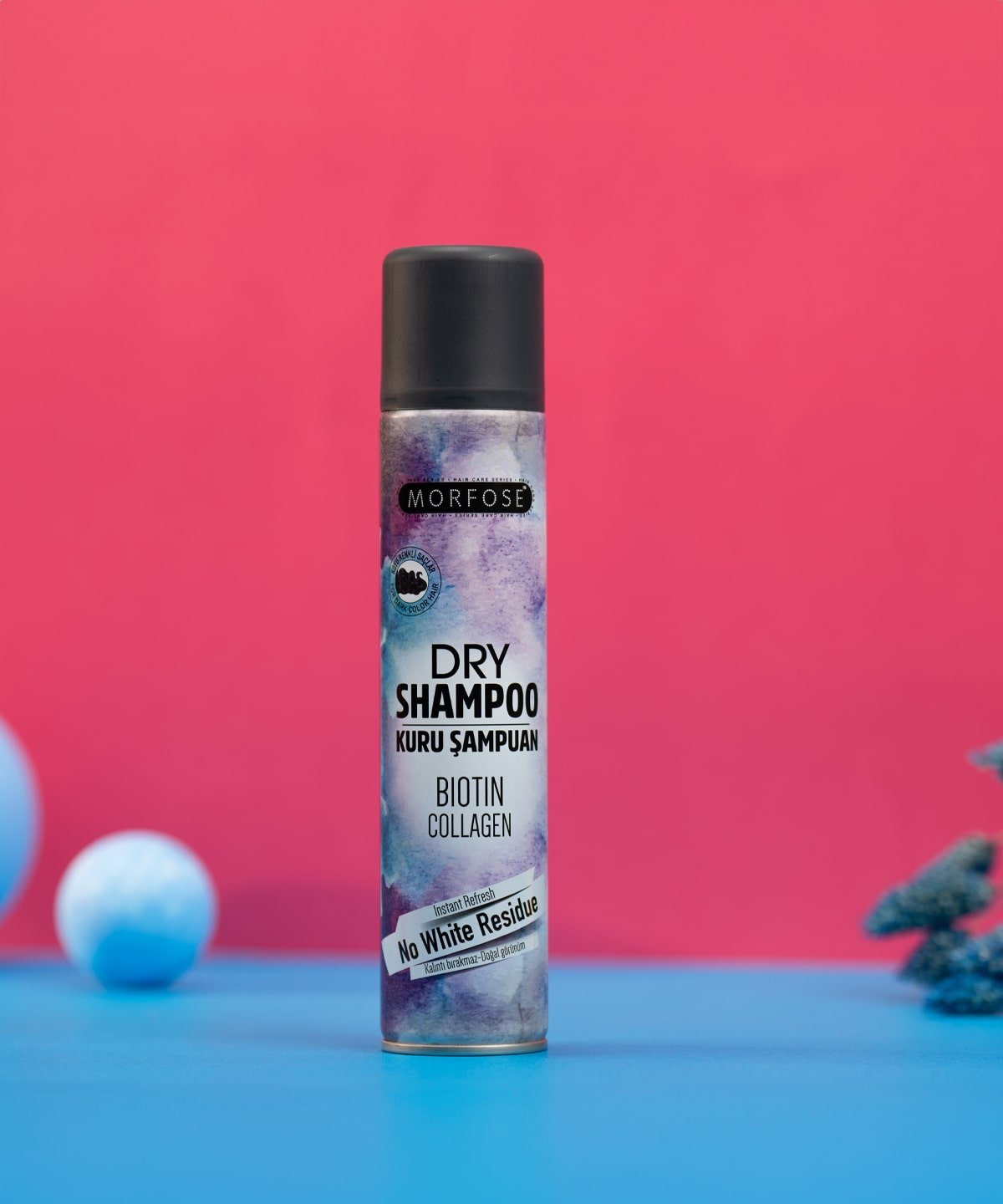 Morfose Dry Shampoo Biotin Collagen 200 ml Dark Color Hair - Image 2