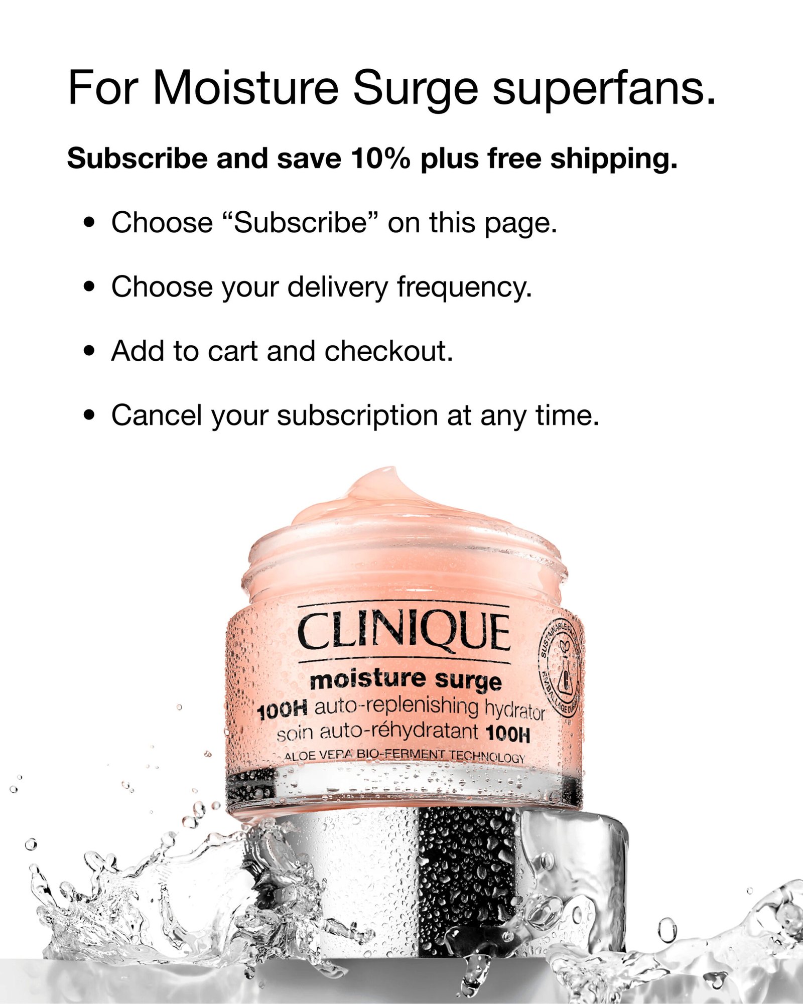 CLINIQUE Moisture Surge Auto-Replenishing Hydrator 50ml - Image 2