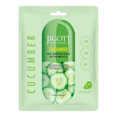 Jigott Real Ampoule Cucumber Mask